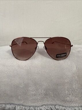 Steve Madden Rose-Tinted Aviator Sunglasses